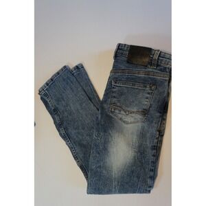 XRAY Jeans Boys Size 14 Medium Wash Straight Leg Stretch Denim Blue Faded